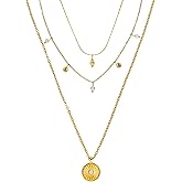 Purelei® Kaipo Necklace (gold) – 18K Gold plated stainless steel jewelry – Waterproof chain with charm –adjustable length – Fashion jewelry for your individual look