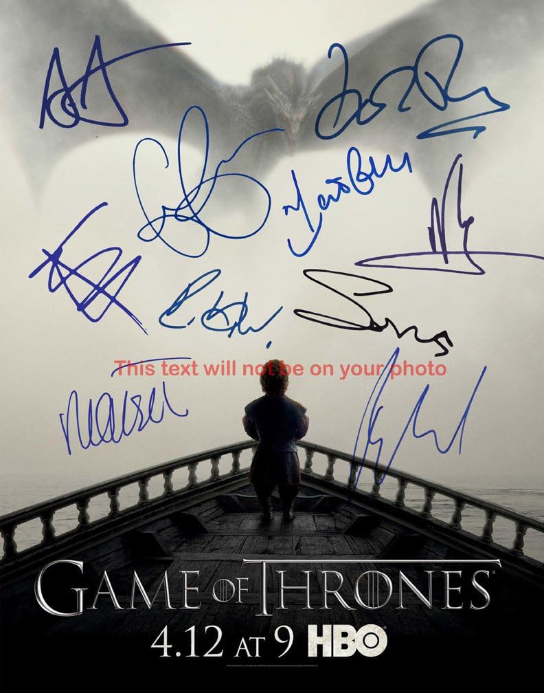 Game Of Thrones Autographed 8x10 Glossy Photo At Amazon S