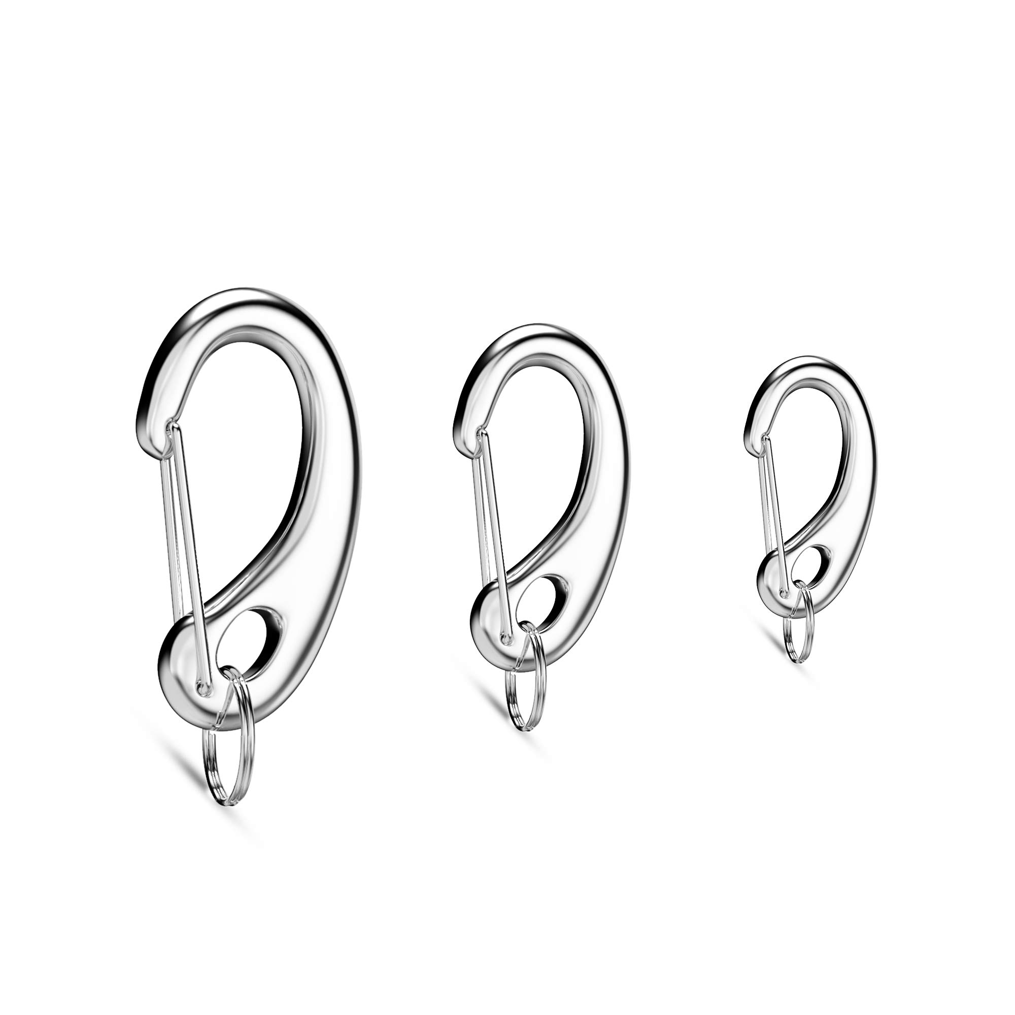 Divoti Pet Tag Quick Clip/Sping-load Hook Combo for Pet ID Tags - 1 per S/M/L