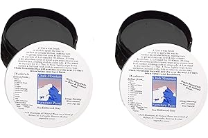 CHALK MOUNTAIN BRUSHES All Natural Chalk Furniture Finishing Waxes. Beautifys & Protects Painted & Unfinished Wood. (16oz, Driftwood Gray)