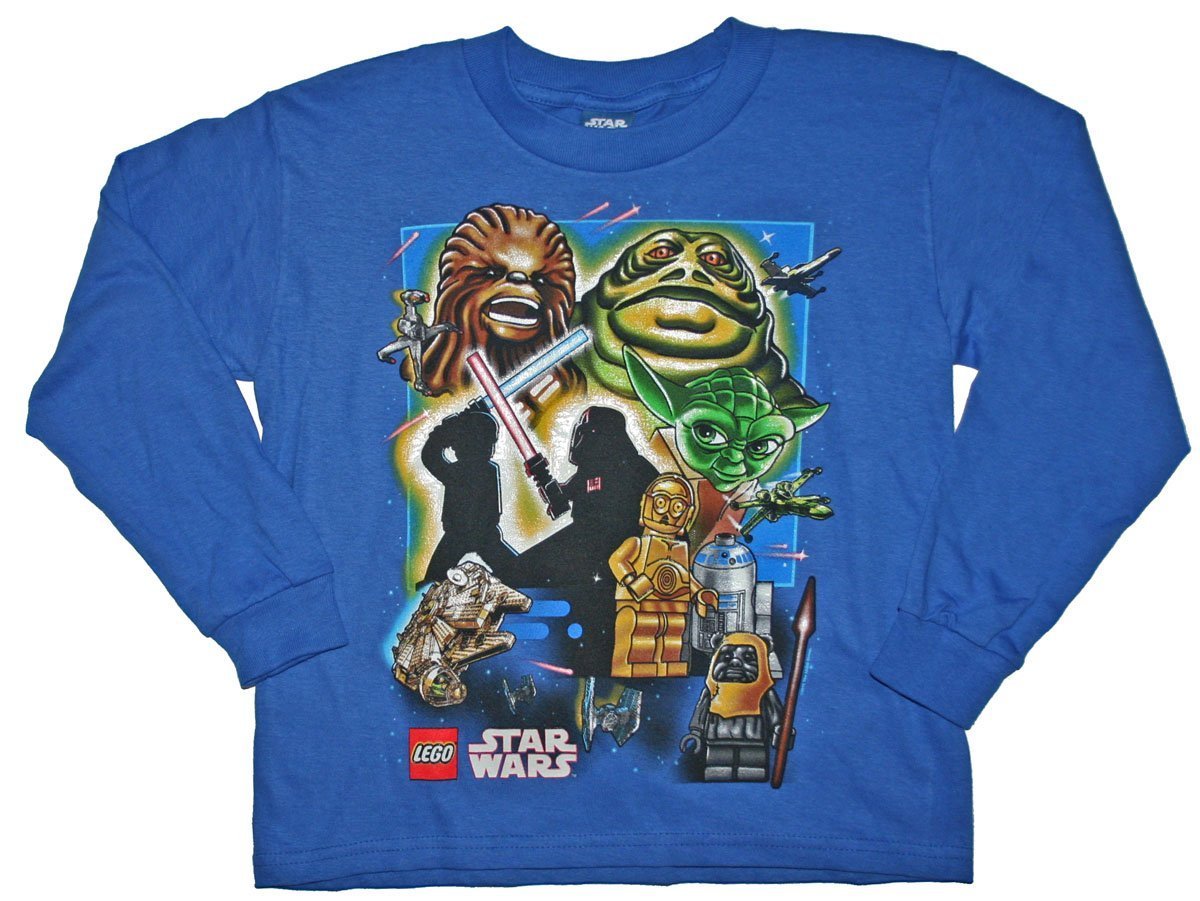 Lego Star Wars Character Action Boys Long Sleeve T Shirt
