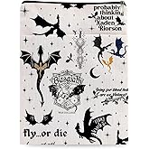 Romantasy Dark Academia Dragons Book Sleeve, Fantasy Novel Reader Gift, Bookish Gifts, Book Inspired Gift, Paperback Book Protector Book Cover Dragons Lovers Book Gifts (Dragons Book Sleeve-1107)