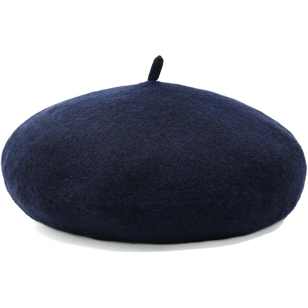 ililily Solid Color Angora French Beret Furry Artist Flat  display picture 2