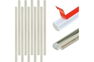 Tilingview 10-Pack Peel and Stick Tile Trim for Backsplash – 12" Self-Adhesive PVC Molding Edge, Decorative Pencil Tile Edgin