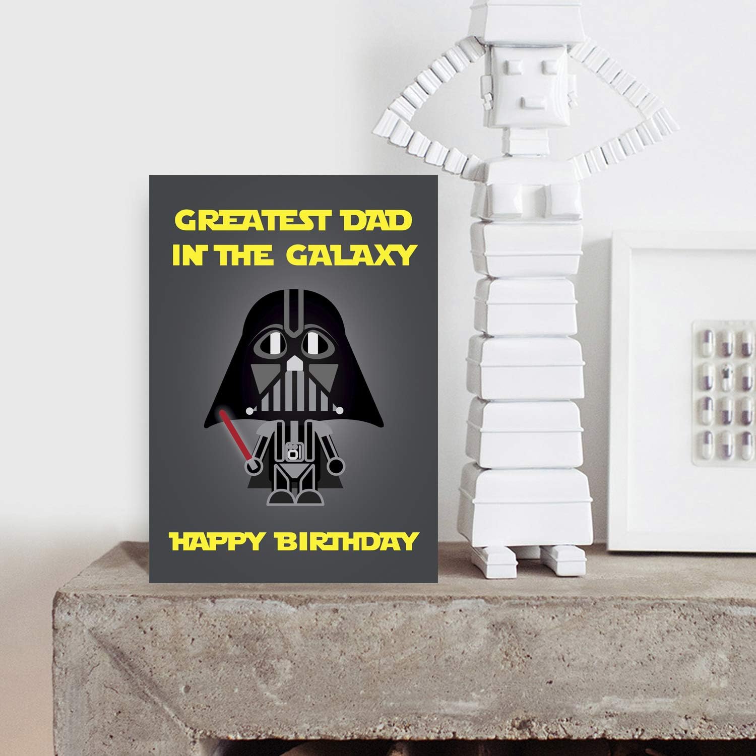 Carte D Anniversaire Humoristique Star Wars Dark Vador Pour Lui Avec Inscription Lol Greatest Dad Amazon Fr Fournitures De Bureau