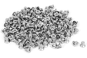 uxcell Computer PC Case 3.5-inch HDD Flat Head Hard Drive Screw 5mm Total Length 200pcs