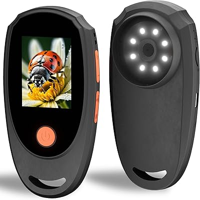 KeFvoer Handheld Digital Microscope with 2.0 Inch IPS Color Screen, Portable Magnifying Glass for Kids, 500x Magnification, 8 Adjustable 3-Level LED Lights, USB Compatible with PC Windows and Mac OS