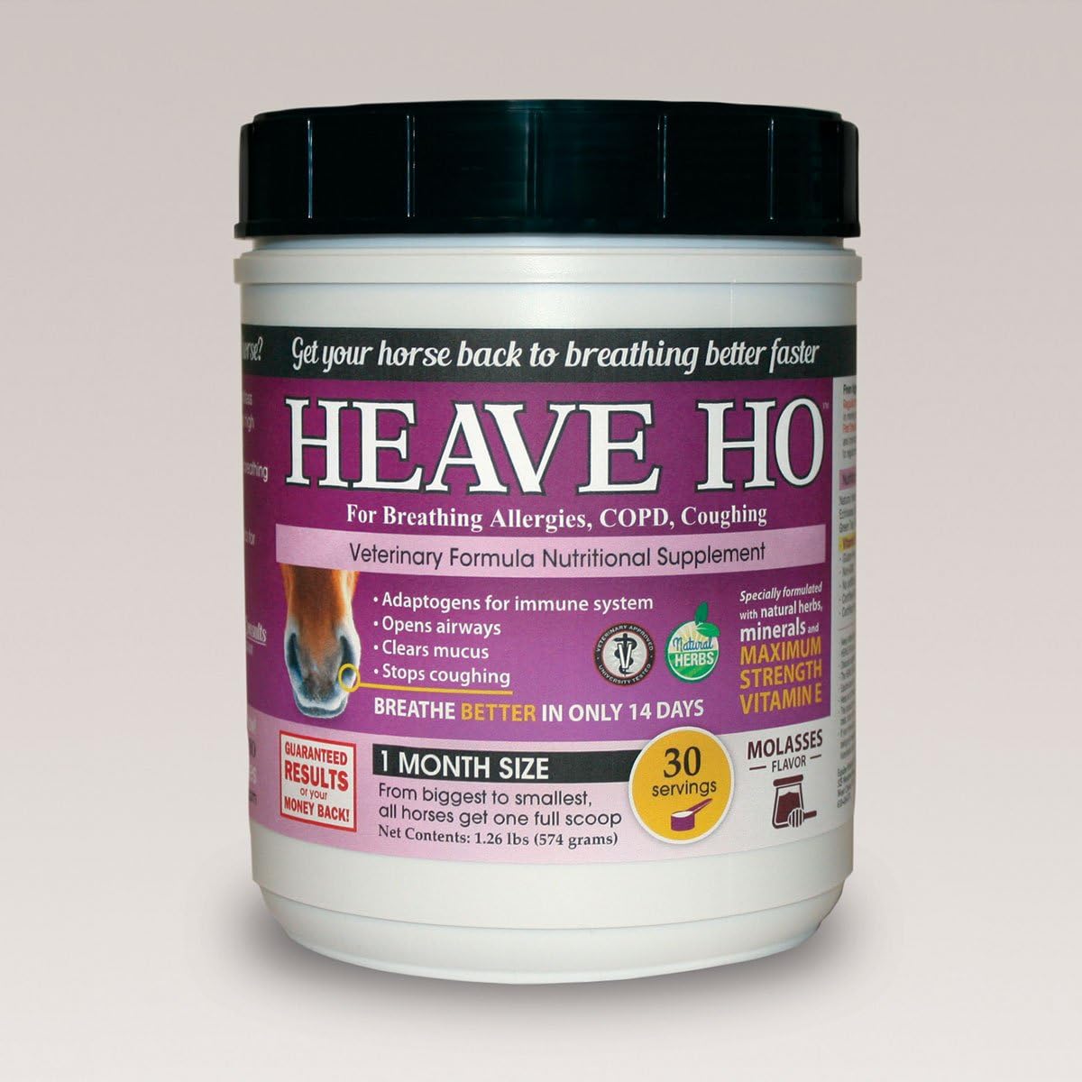 Equine Medical and Surgical Heave Ho 30 Day Molasses 30S : Pet Supplies
