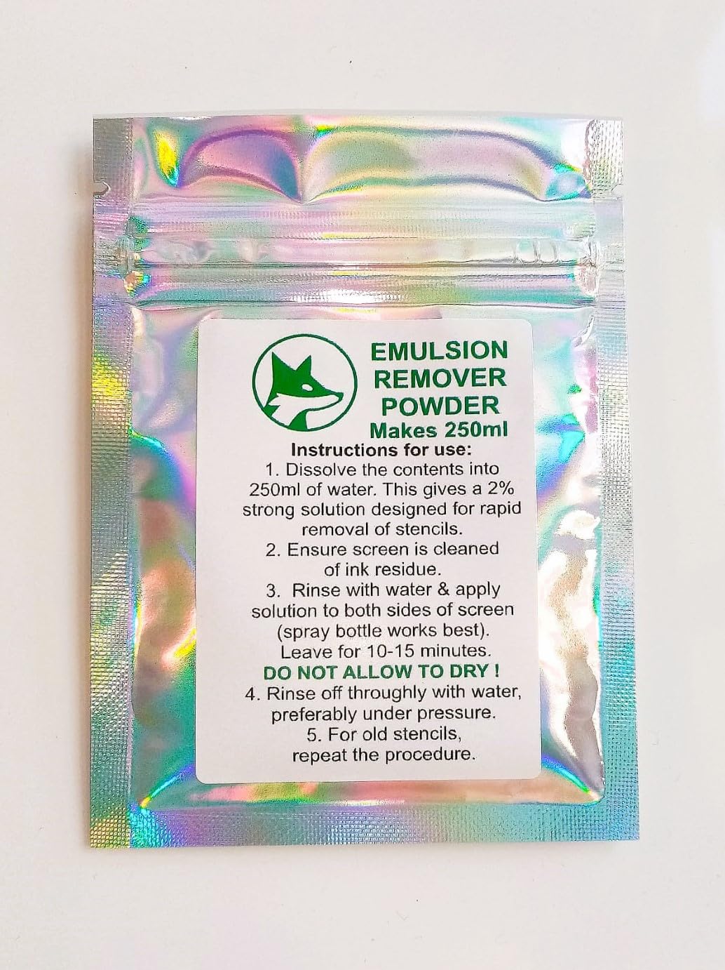 Screen Printing Emulsion Remover, Stencil Strip Powder (250ml)