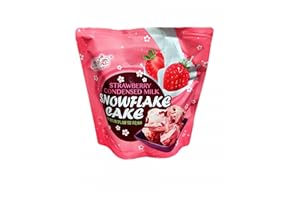 Yuki&Love Strawberry Condensed Milk Snowflake Cake, 0.04 Ounce (Pack of 1)