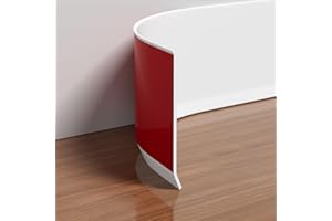 Frantie Flexible Vinyl Baseboard Trim, 4 Inch Peel and Stick Baseboard Molding Trim, Rubber Wall Base Board Moulding Trim for Floor (20 Feet)