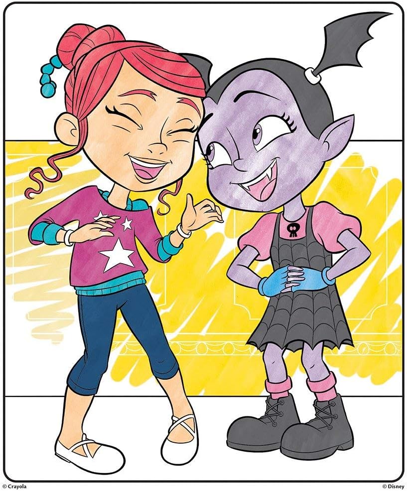 CRAYOLA - Color Wonder, Coloring Set including 18 Coloring Pages and 5 Stain Markers, Disney Vampirine Subject, 6 Pieces, 75-2396 - Image 5
