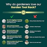 Green Haven 160cm Garden Tool Storage Rack Heavy-Duty Metal Organizer view 8