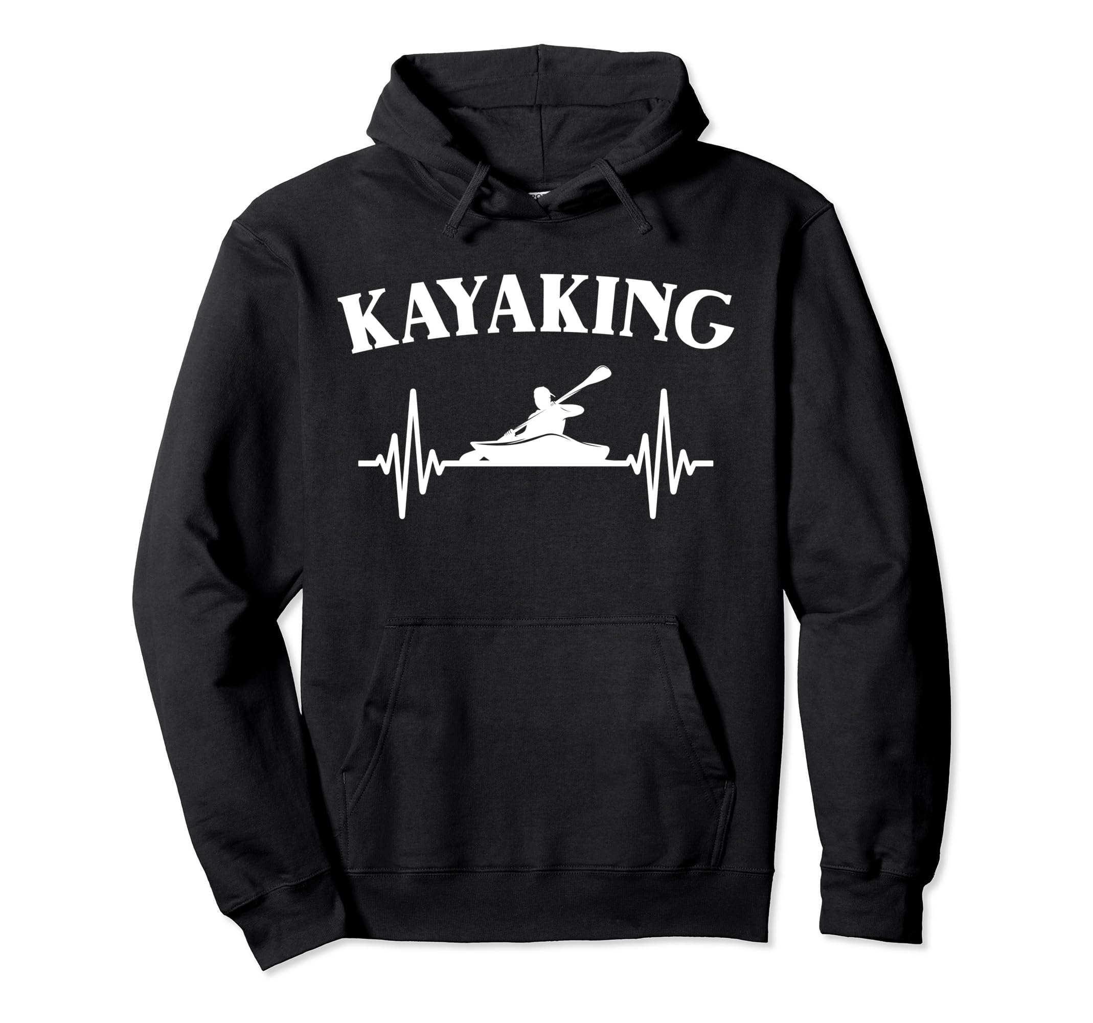 Kayaking Heartbeats Canoeing Paddling Water Sports Pullover Hoodie