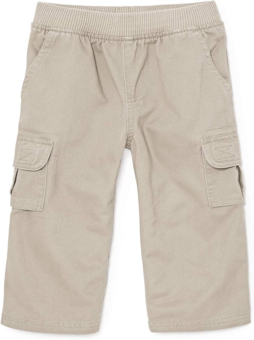The Children's Place Boys' Baby and Toddler Uniform Pull on Chino Cargo Pants: Clothing