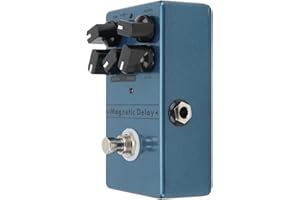 Drfeify Delay Effect Pedal,Metal Magnetic Echoes Delays Pedals with Time Depth Speed Knob,Guitar Instrument Parts Accessories