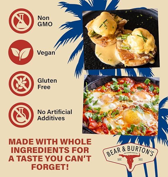 BEAR AND BURTON’S BREAKFAST SAUCE | A SAVORY BREAKFAST SAUCE FROM THE MAKERS OF W SAUCE | 12 FL OZ