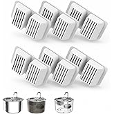 Cat Water Fountain Filter,6 Pack Replacement Filters for 3L/ 101oz Pet Water Fountain, 4-Stage Circulating Filtration System