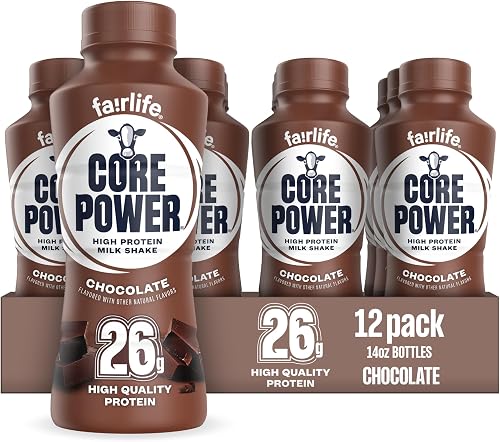 Core Power batido de proteína 26g, chocolate, 14 onzas, paquete de 12 — Refrescos