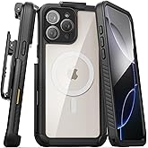 Encased Waterproof Belt Case for iPhone 16 Pro Max with Camera Control Button [Military Grade] IP-68 Full-Body Cover and Holster Clip, (Compatible with MagSafe)