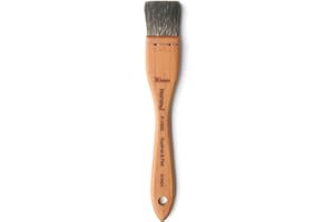Herend Brush Series F-1000 (No.3 ~ No.13, 30mm ~ 60mm) for Watercolor with Squirrel Hair/Hake Flat Paintbrush (No.13) (30mm)