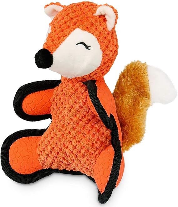 ONEISALL Dog Toys,Plush Puppy Toys Dog Toy Interactive Fox