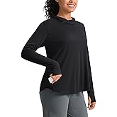 Pudolla Women's Sun Protection Shirt UPF 50+ Long Sleeve Lightweight UV Hoodie for Women Hiking Outdoor Fishing Summer