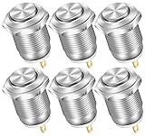 DaierTek 6pcs 12mm Momentary Push Button Switch 12V