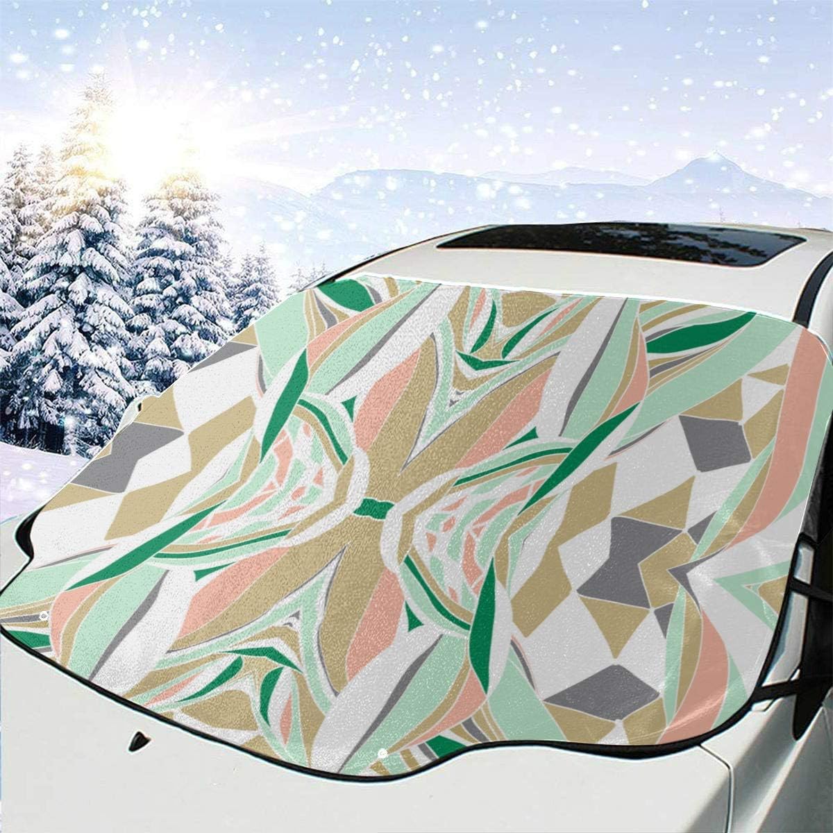 SUV Window Shade Classical Ambiance Retro Flowers Sun