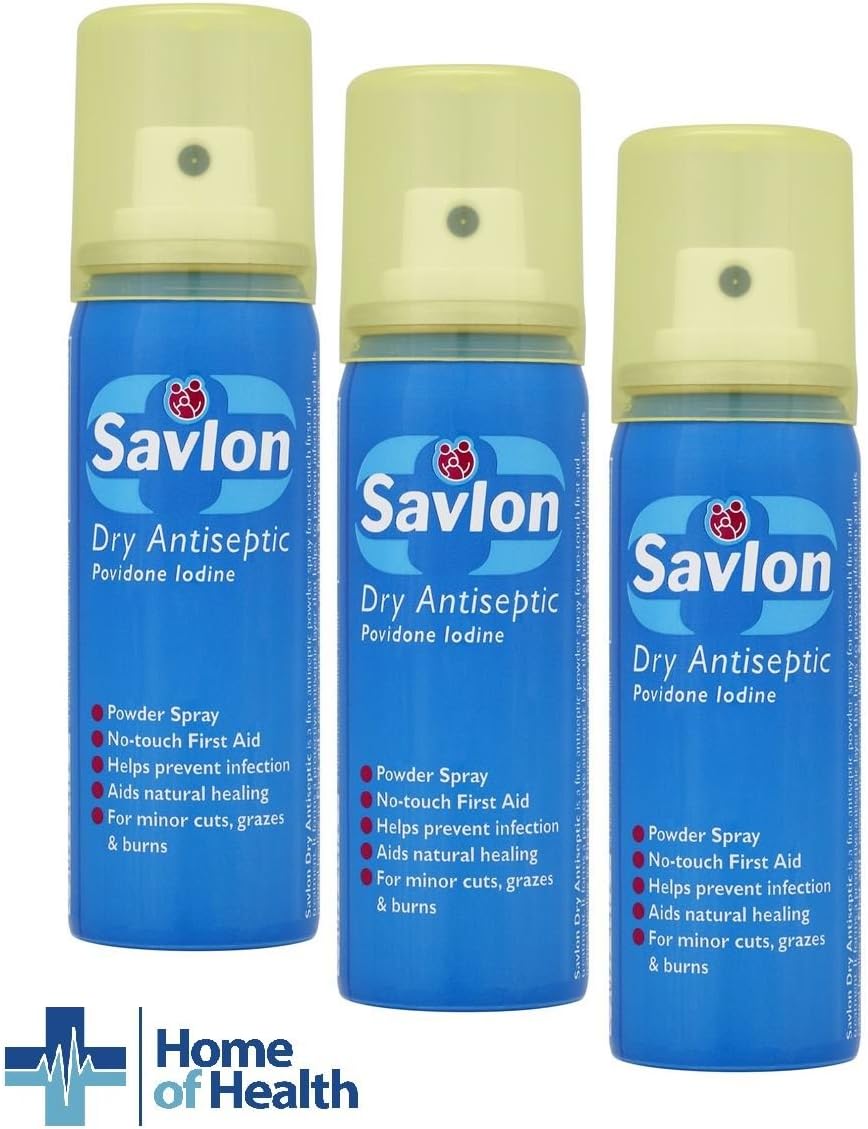 Savlon Dry Spray Antiseptic Spray 50ml **3 PACK DEAL** Amazon.co.uk