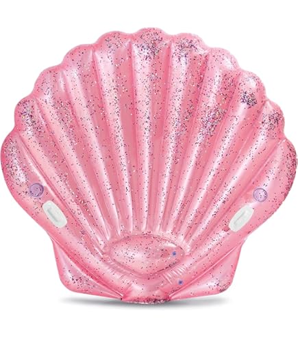 Zcaukya Inflatable Seashell Pool Float, Giant Clam Air-Filled Toys
