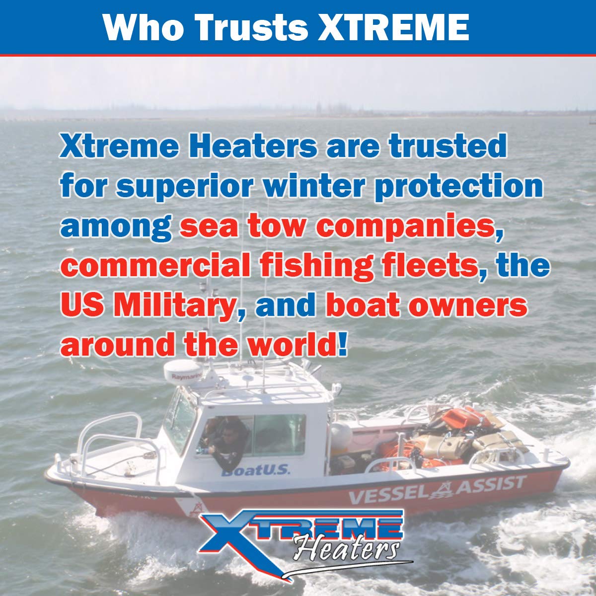 Xtreme Heaters XHEAT 300W Silver 110V Boat Bilge Engine Compartment Heater