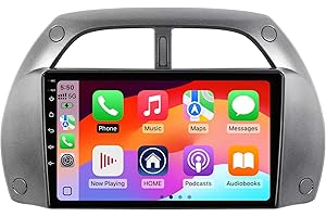 2+32G Android 13 Double Din Car Stereo for Toyota RAV4 2001-2006 with Built-in 9 Inch Touchscreen Radio Wireless Carplay/Andr