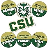 Desert Cactus Colorado State University Sticker Rams CSU Vinyl Decals Laptop Water Bottle Car Scrapbook (Round Family)