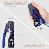Proster RJ45 Crimp Tool Kit 3 in 1 Pass Through 8P8C with Tester view 7