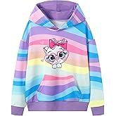 Latnnut Girls Sweatshirt Printed Hoodie Long Sleeve Pullover Fall Fashion Hooded Top for Teen Girls with Pockets 4-12 Years