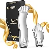 Nail Clippers Set,Gag Gifts Funny,Stocking Stuffers for Adults Men Him,White Elephant Gifts for Adults, Cool Stuff Gadgets for Men Dad Boyfriend Father Husband Friends,Mens Gifts Ideas (Silver)