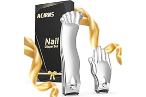 ACIRNS Nail Clippers Set,Gag Gifts Funny,Stocking Stuffers for Adults Men Him,White Elephant Gifts for Adults, Cool Stuff Gadgets for Men Dad Boyfriend Father Husband Friends,Mens Gifts Ideas (Silver)