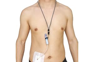 EaseToU Adjustable Transfer Set Holder Lanyard Valuable Peritoneal Dialysis PD Catheter Tube Line Accessories for Patient Shower Sleep Women Men, 2 Lanyards + 4 Rings