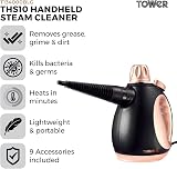 Tower THS10 Handheld Steam Cleaner 1050W Blush Gold 9 Accessories 250ml view 2