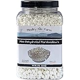 Vanilla mini dehydrated marshmallows in Reusable Container by Medley hills farm - mini marshmallows for hot chocolate - Perfect Dehydrated bits For Cereal, Cocoa, Ice Cream, hot chocolate