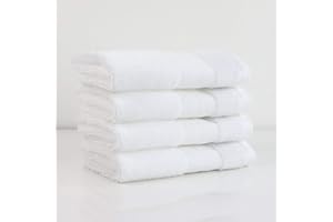 Made Here 100% Organic Cotton Luxury Wash Cloth by 1888 Mills (4pk), Washcloth, White