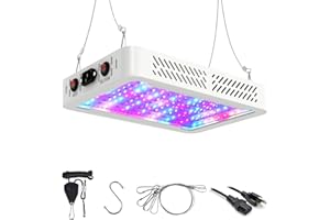 Beelux 1000w LED Grow Light for Indoor Plants Full Spectrum, Upgrade Dual Chips and Dual Switch Plant Grow Lights for Seed Starting Veg and Flower Greenhouse (Actual Power 100W=1000W HPS)