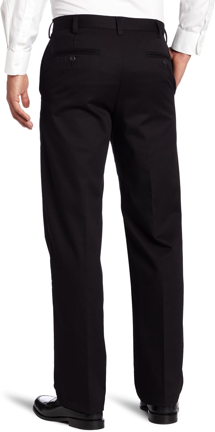IZOD Men's American Chino Flat Front Straight Fit Pant at  Men’s Clothing store