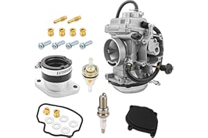NEIVILU Carburetor Carb & Intake Manifold Boot For Yamaha Wolverine 350 YFM350 YFM350FX 1996-2005 4KB-14901-22-00 4KB-13586-01-00