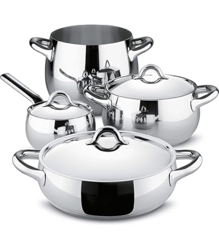 Amazon.com: Alessi Pots&Pans AJM100S7 - Design Pots and Pans Set