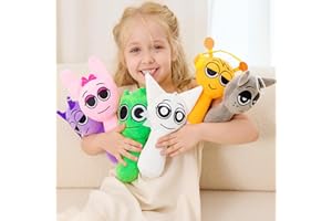 XYG® Sprunky Plush, Sprunky Game Plush Toys, 6PCS Plush Toys, Horror Games Plushies Toy for Fans, Soft Stuffed Animal Pillow Figure Doll Birthday Kids Adult (6 PCs 9" Plush Sprunky)