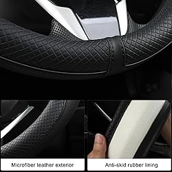 West Llama Microfiber Leather Car Steering Wheel