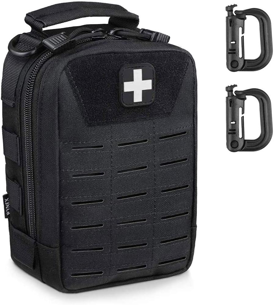 WYNEX Tactical Medical First Aid Pouch Lasercut Design, Molle EMT