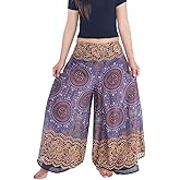 Lannaclothesdesign Palazzo Pants for Women Wide Leg Boho Harem Yoga Pants S M L XL Sizes